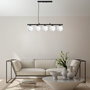 Opviq Dual - 13763 Lámpara de araña negra con altura ajustable